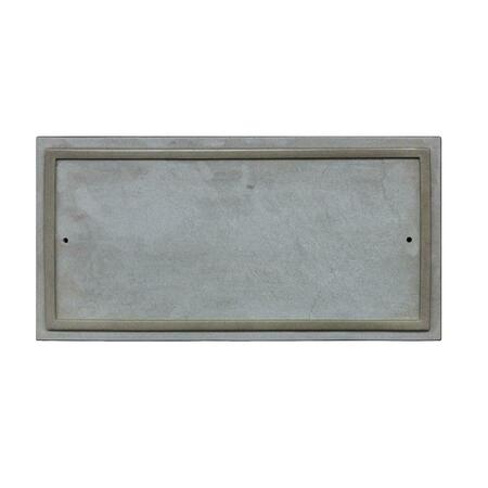 BOOK PUBLISHING CO 10 in. Ridgestone Rectangle Crushed Stone Do It Yourself Kit Address Plaque in Slate Color GR2642863